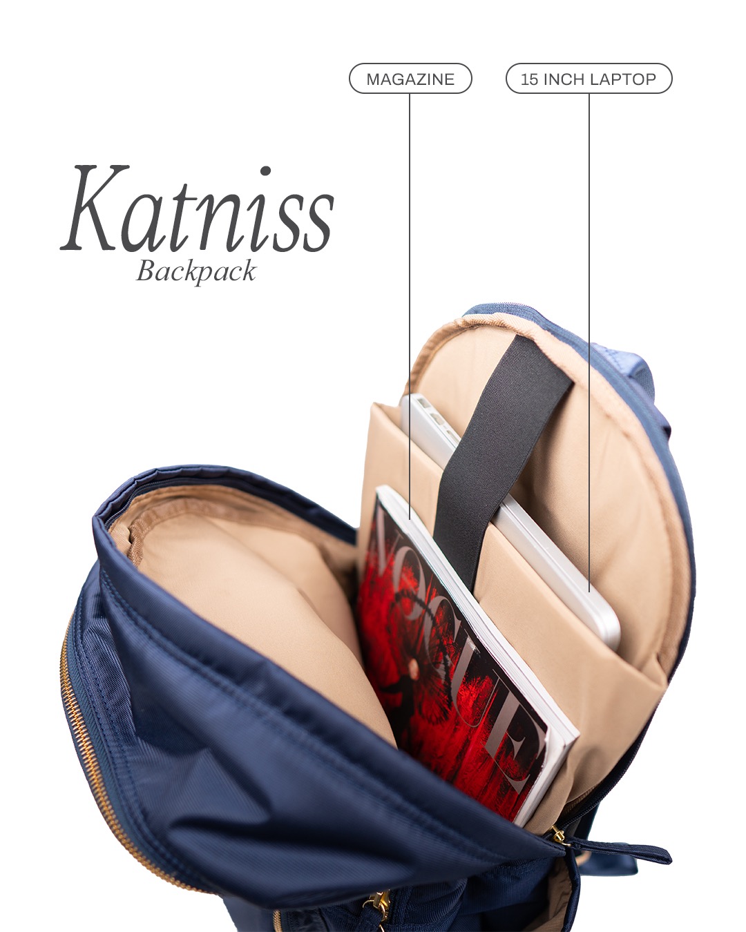 Katniss 15 inch Laptop Backpack