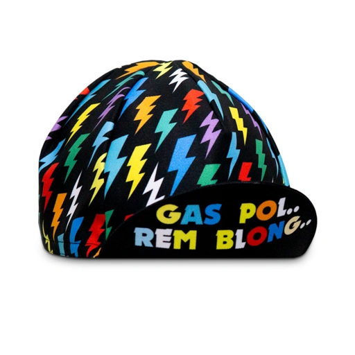 Image of Black Thunder Cycling Cap - Topi Sepeda / Topi Lari OPICAPS