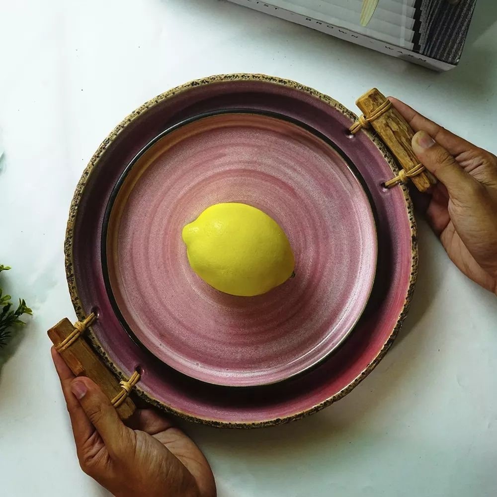 Munzterania Sangoryorī Pink Series Dinnerware set of 8