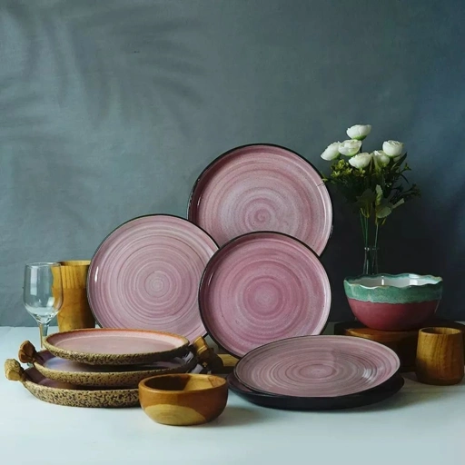 Munzterania Sangoryorī Pink Series Dinnerware set of 8