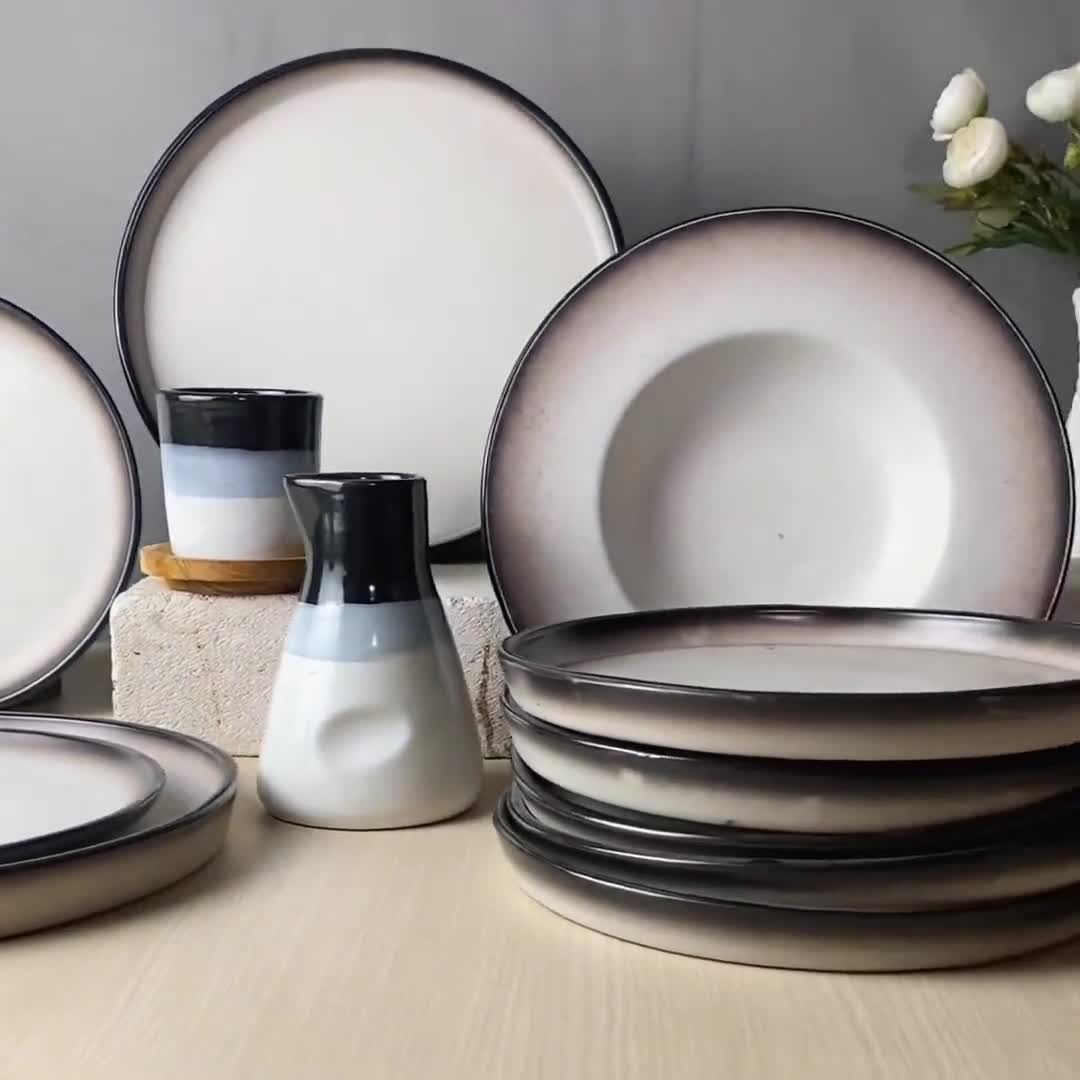 Munzterania Shirokuro Series Dinnerware set of 6