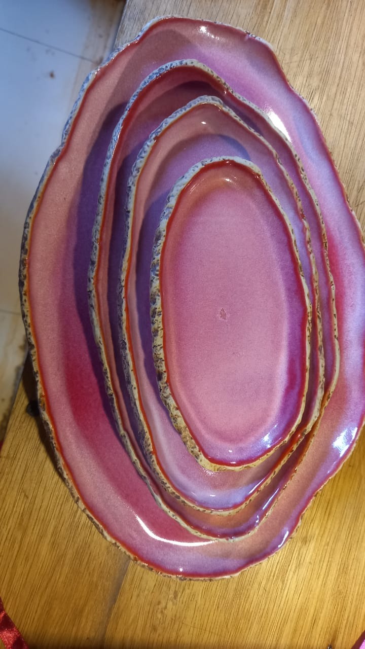 Munzterania Ganseki Oval Plates
