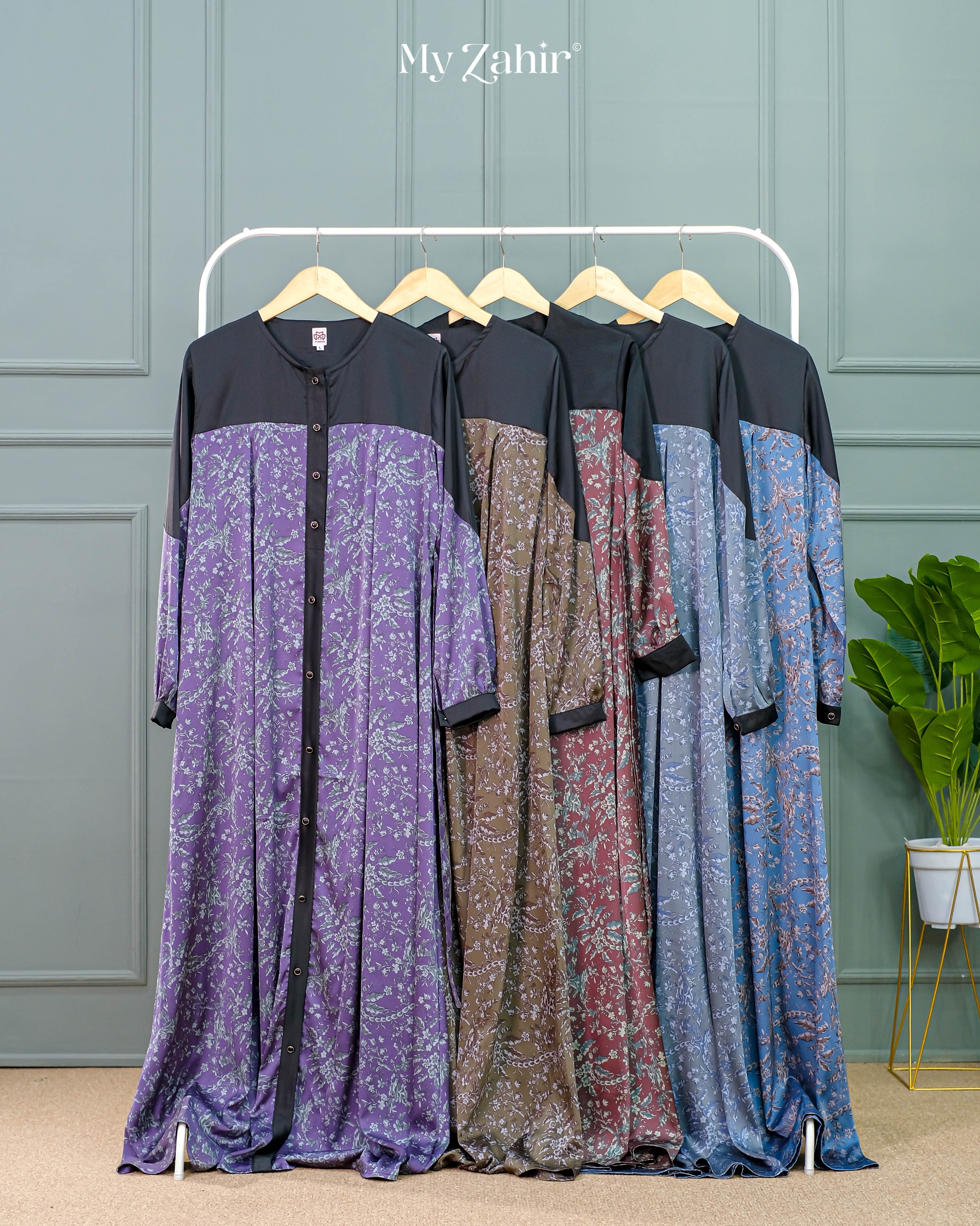 My Zahir Syahnaz Dress Gamis Bahan Armany Silk