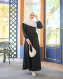 My Zahir Asyila Dress Busui Gamis Polos Friendly Bahan Crinckle Airflow