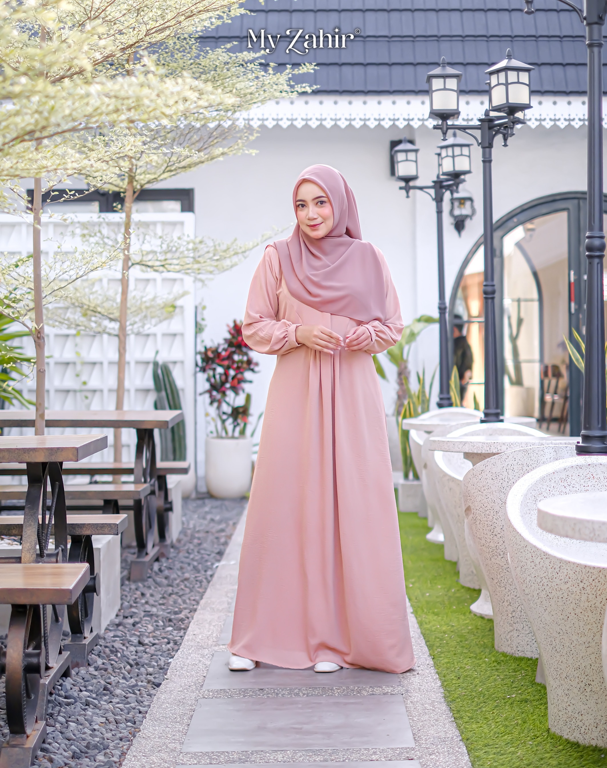 My Zahir Aira Dress Busui Friendly Bahan Crinckle Airflow