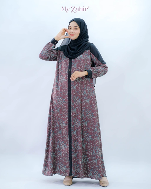Image of My Zahir Syahnaz Dress Gamis Bahan Armany Silk