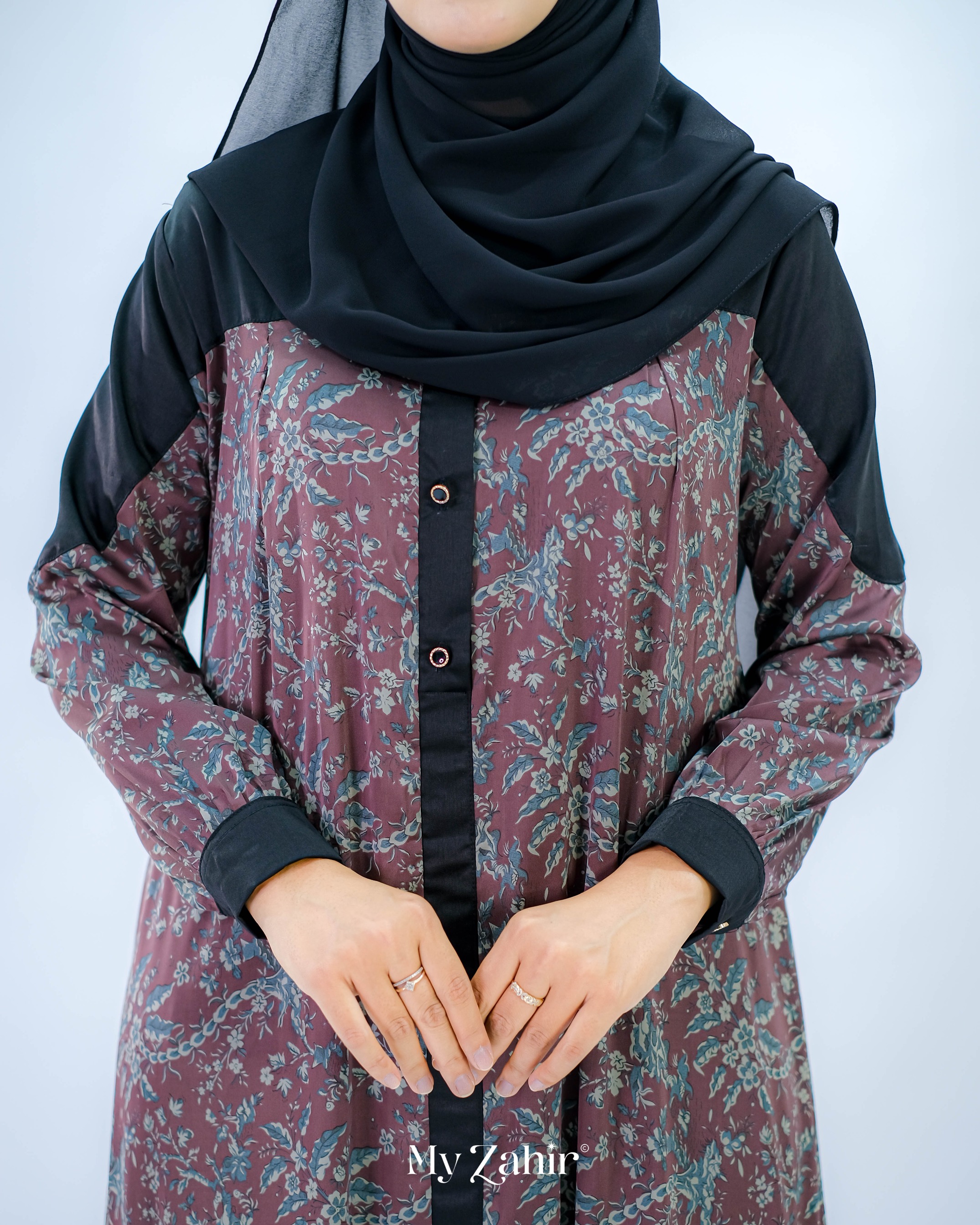 My Zahir Syahnaz Dress Gamis Bahan Armany Silk
