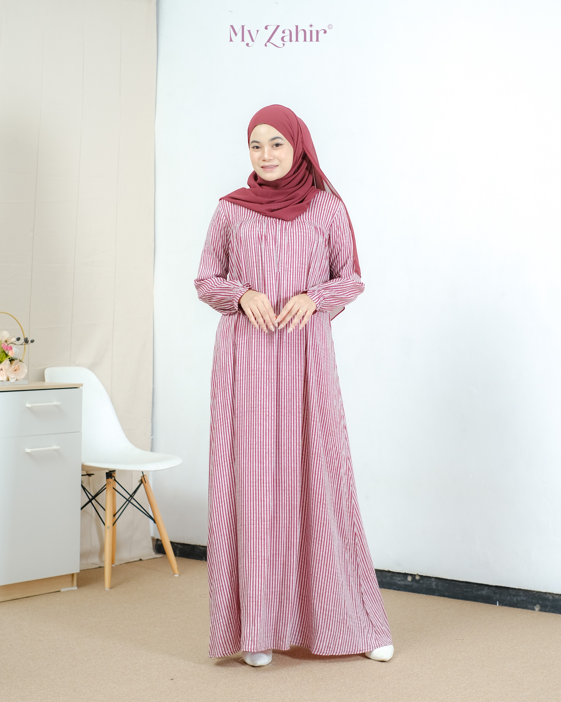 My Zahir Shea Dress Busui Friendly Bahan Rayon Twill Best Seller
