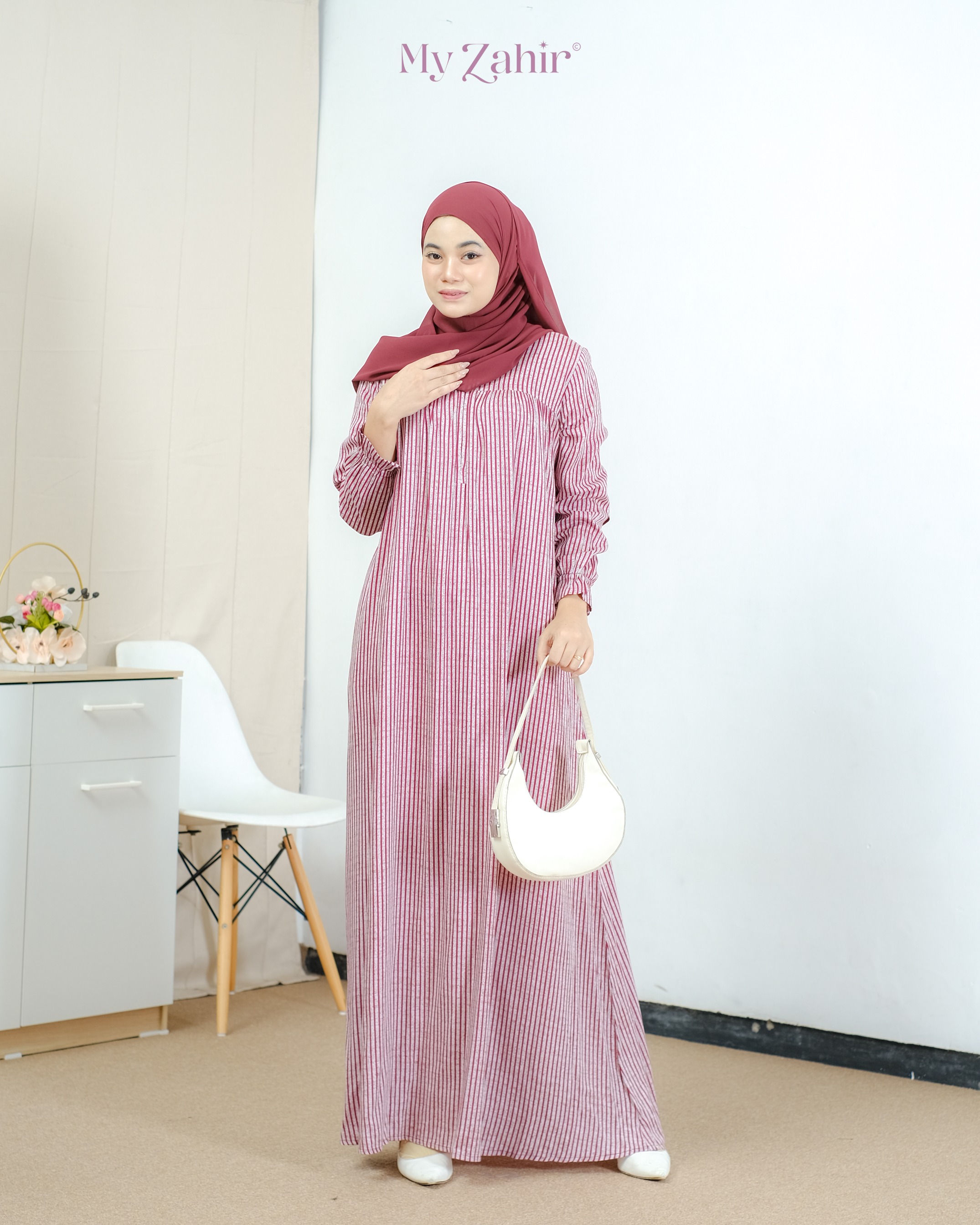 My Zahir Shea Dress Busui Friendly Bahan Rayon Twill Best Seller