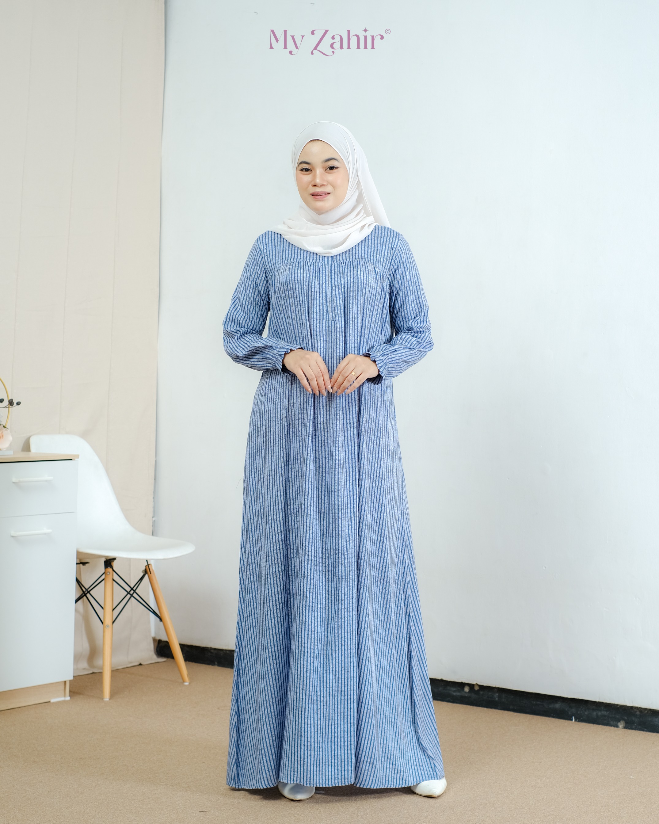 My Zahir Shea Dress Busui Friendly Bahan Rayon Twill Best Seller