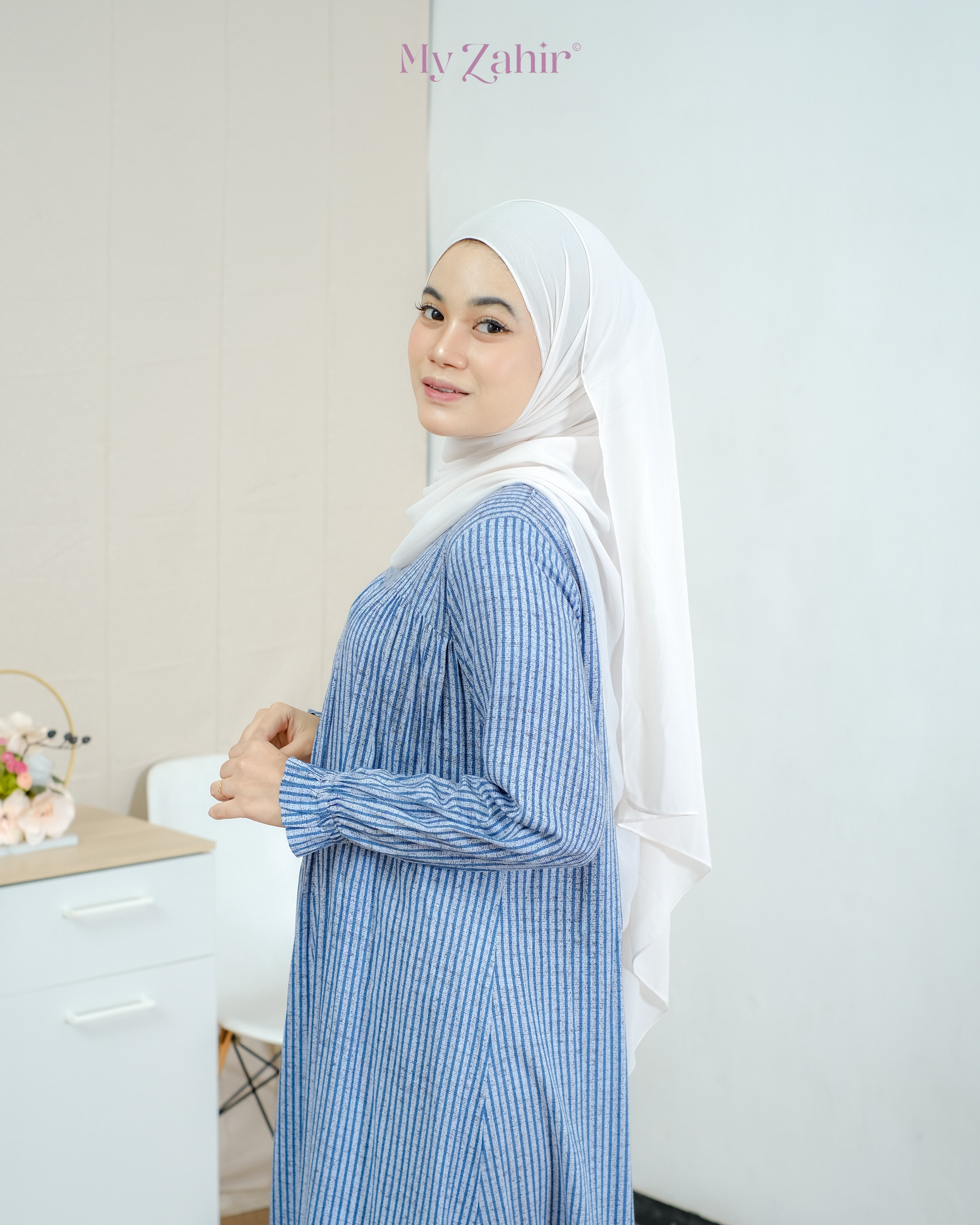 My Zahir Shea Dress Busui Friendly Bahan Rayon Twill Best Seller