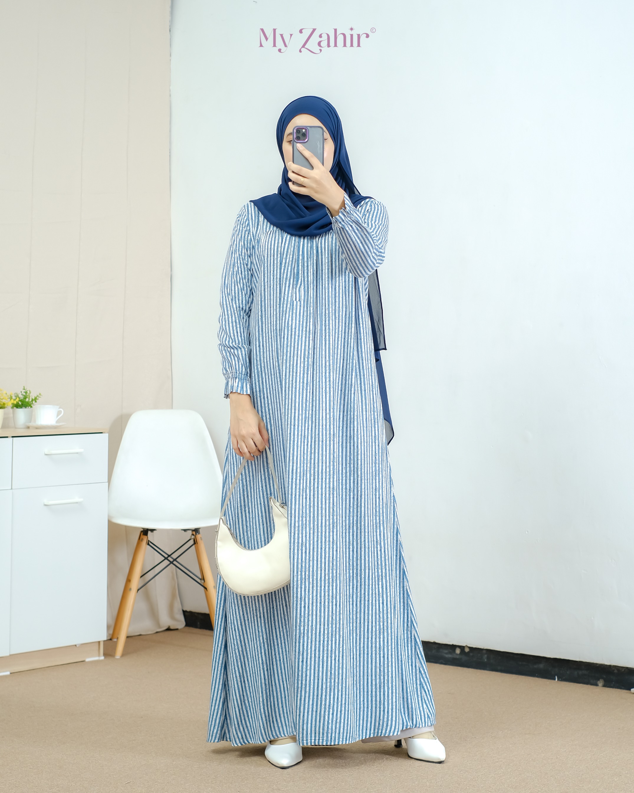 My Zahir Shea Dress Busui Friendly Bahan Rayon Twill Best Seller