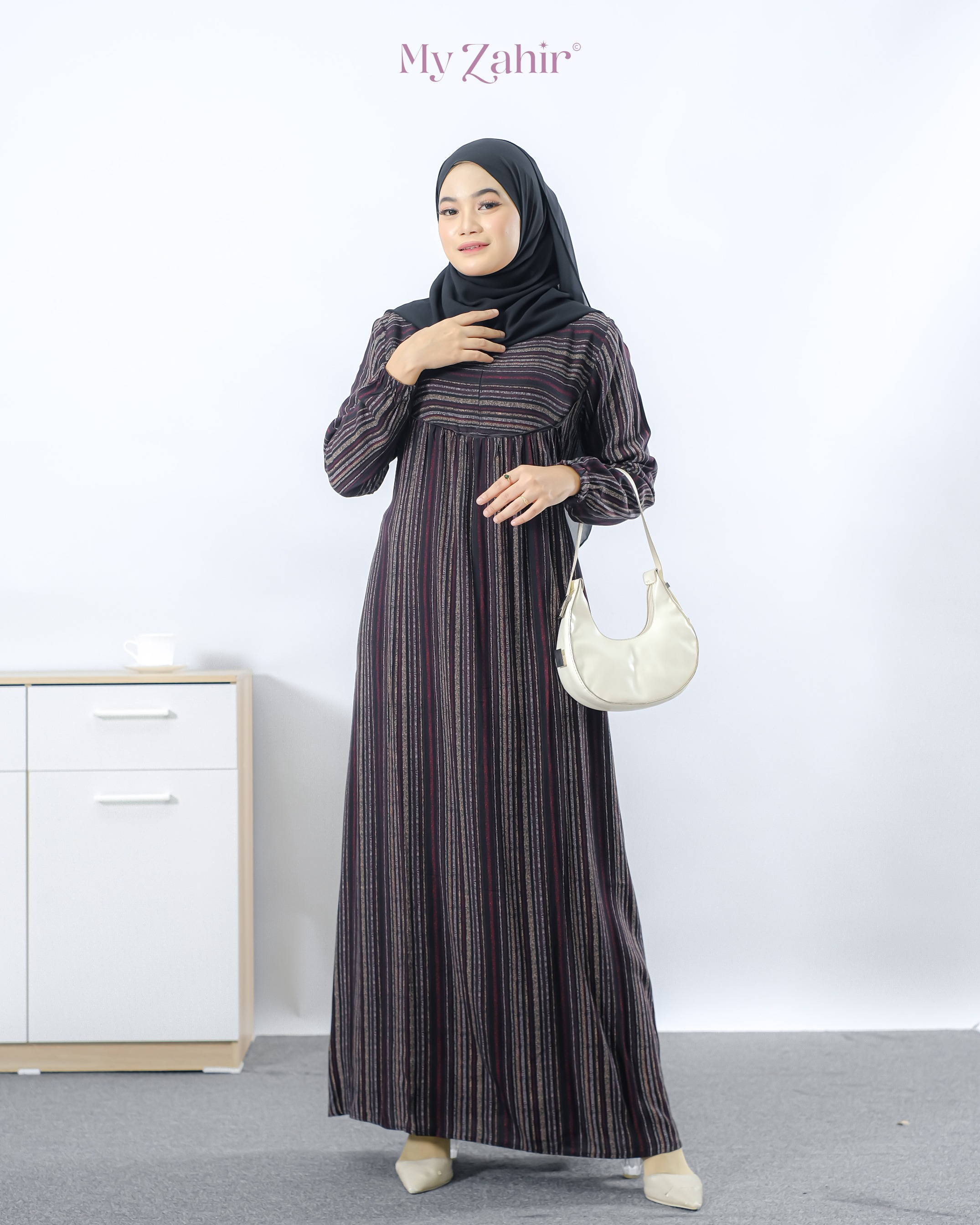 My Zahir Yuri Dress Gamis Bahan Rayon Viscose