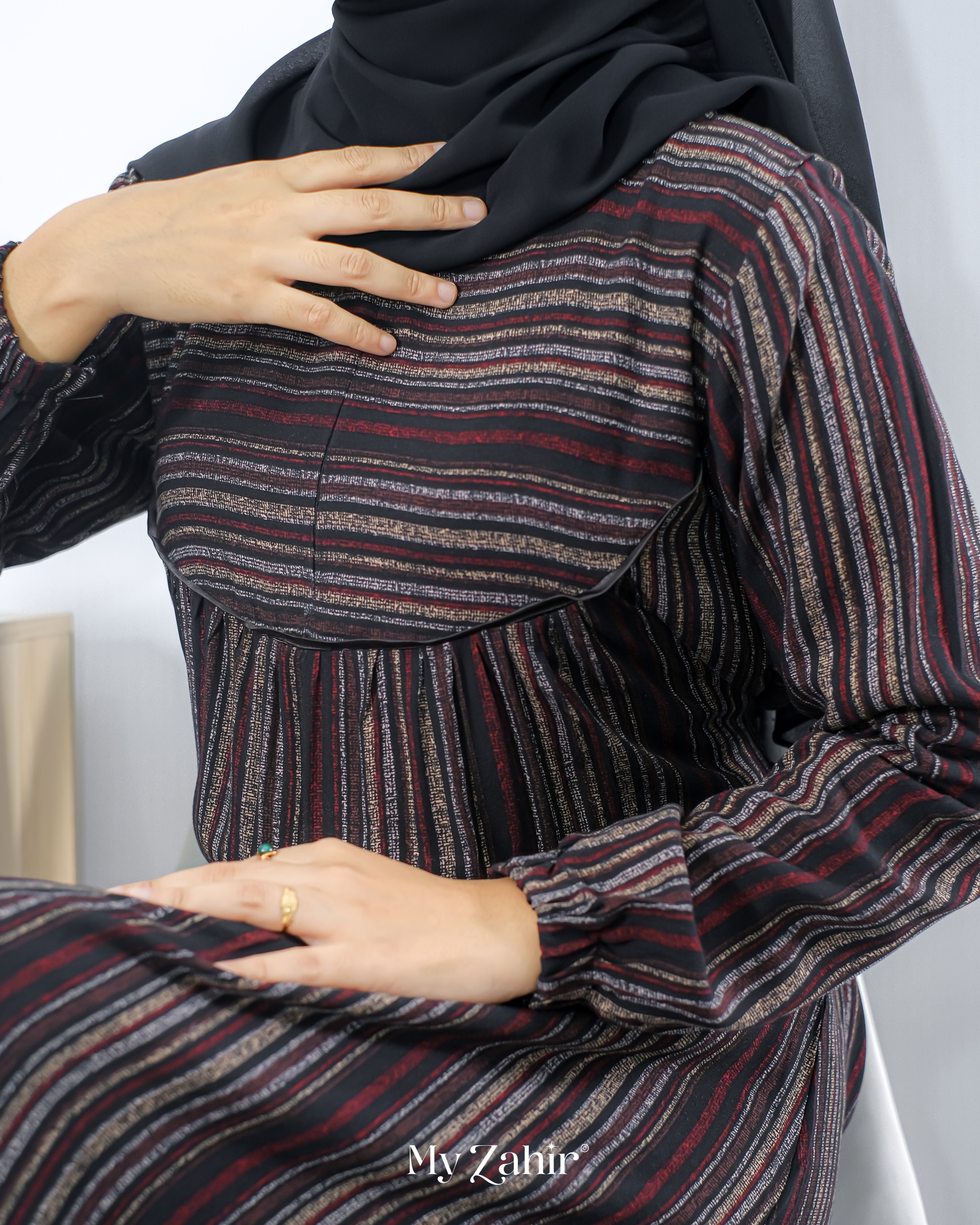 My Zahir Yuri Dress Gamis Bahan Rayon Viscose