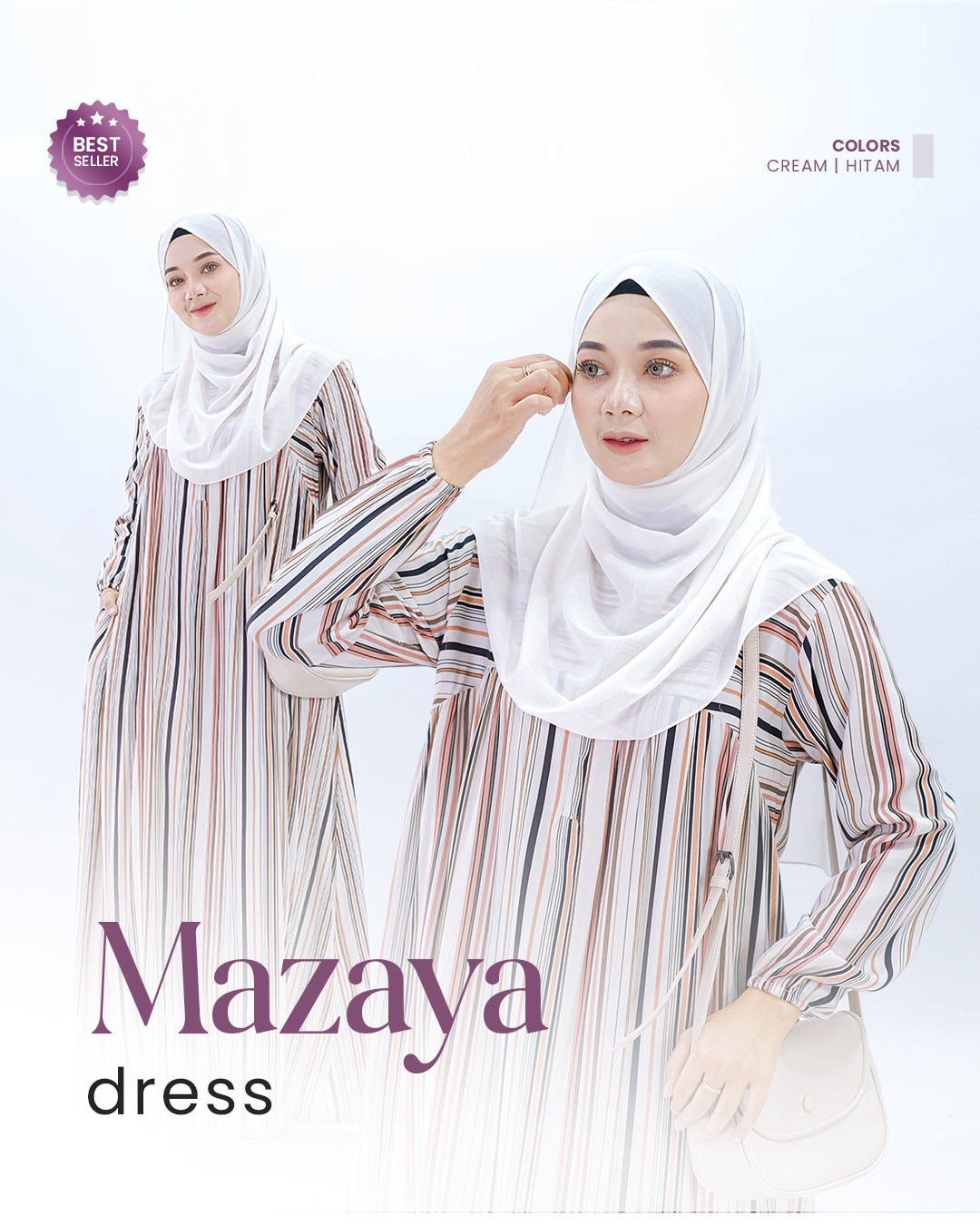 My Zahir Mazaya Dress Gamis Bahan Rayon Viscose