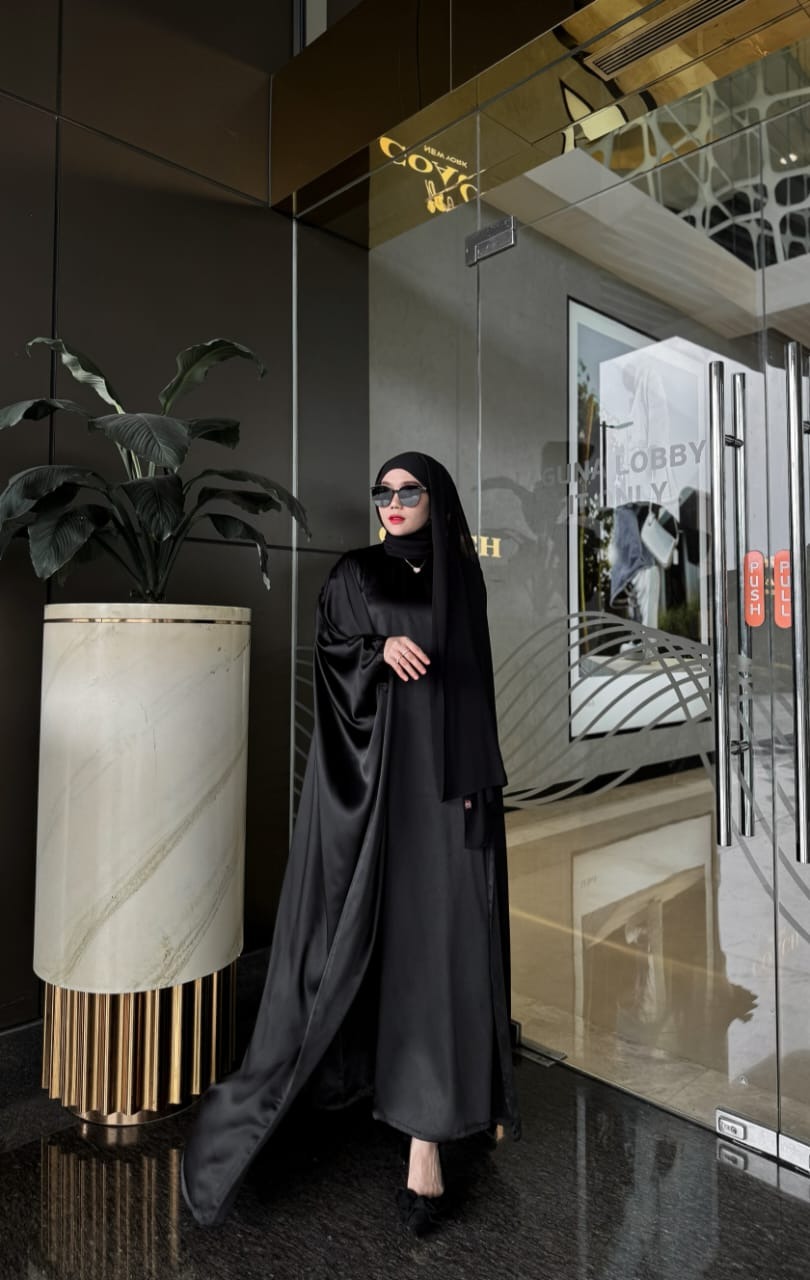 CINDRA GLAM ABAYA TURKEY SILK INNER & OUTER