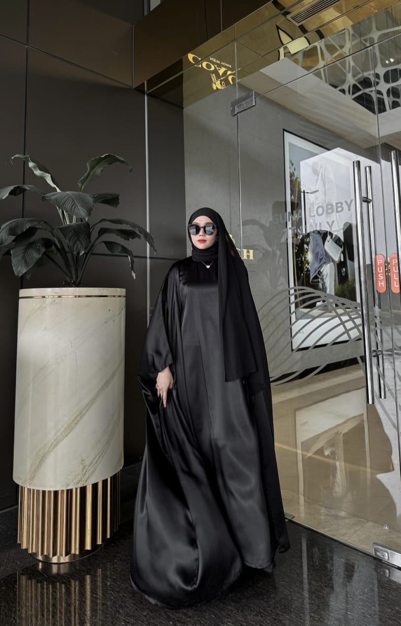 CINDRA GLAM ABAYA TURKEY SILK INNER & OUTER