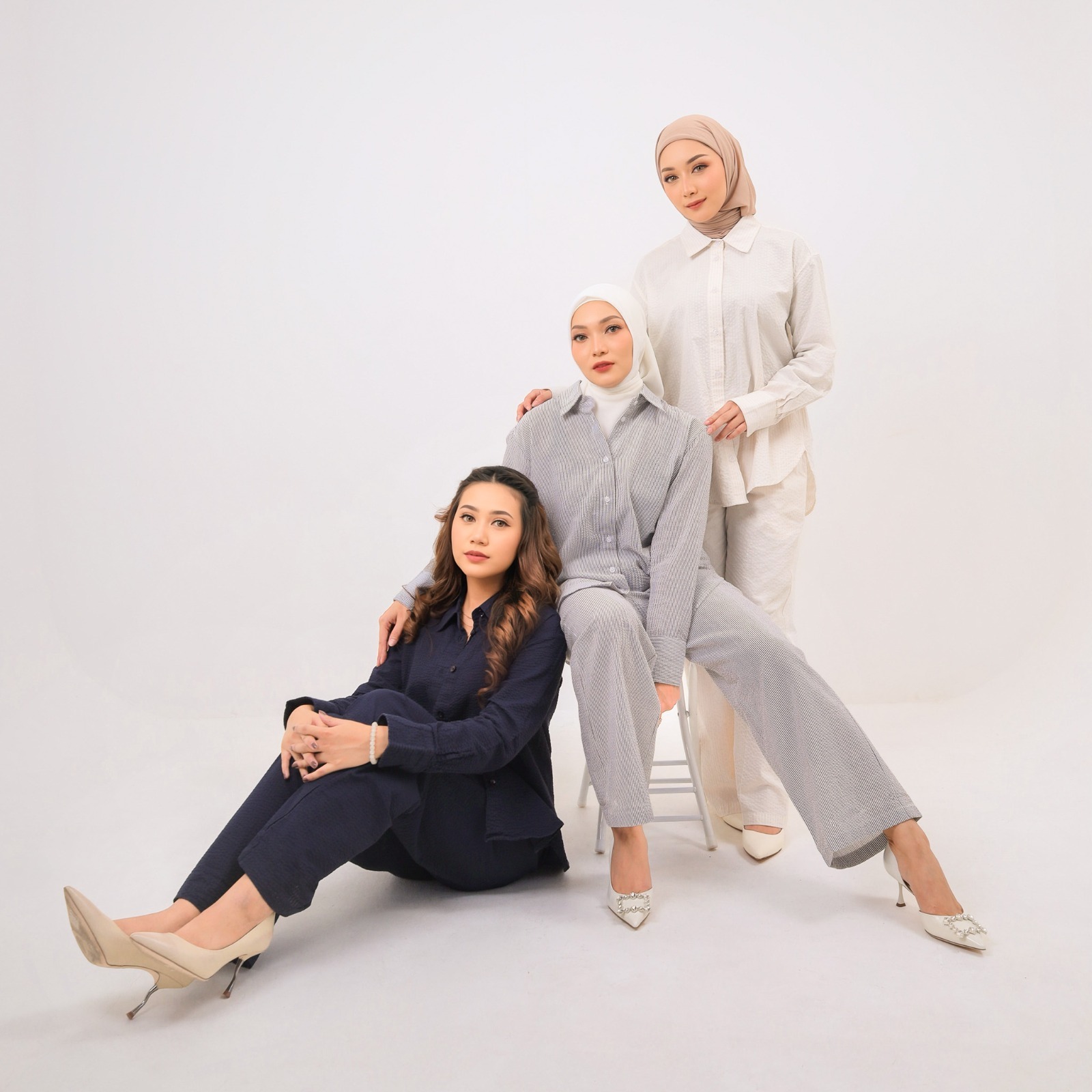 CINDRA CASUAL ONESETWAVE AND STRIPE