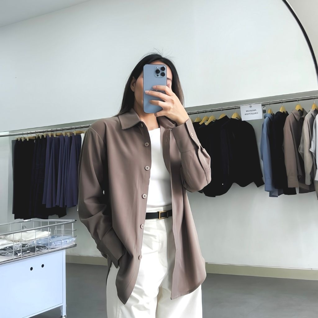 CINDRA KEMEJA WANITA CASUAL