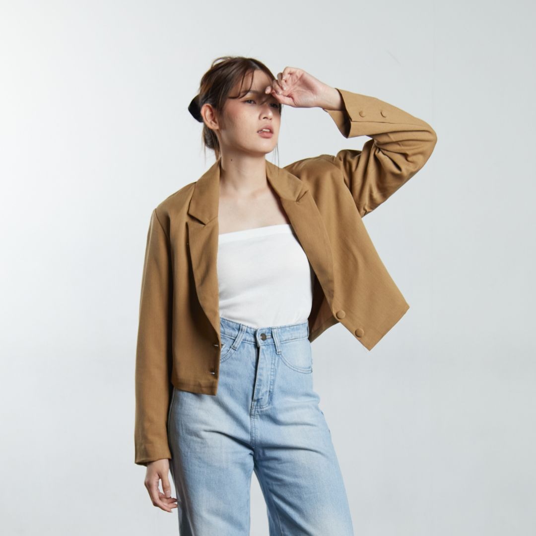 CINDRA BLAZER CROP WANITA