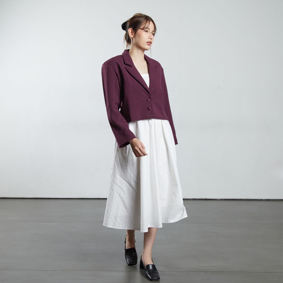 CINDRA BLAZER CROP WANITA