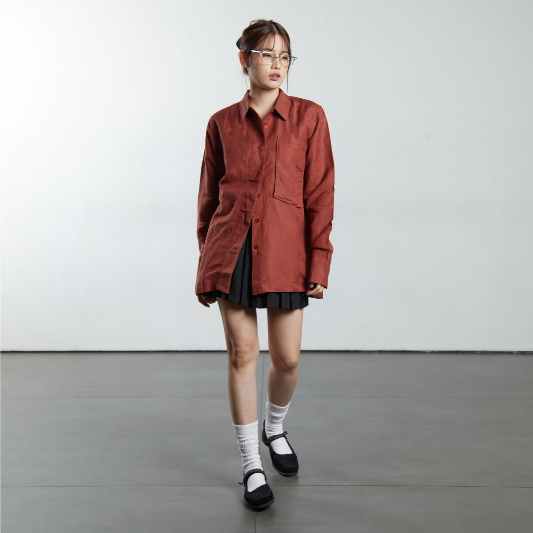 CINDRA BIG POCKET SHIRT BATA