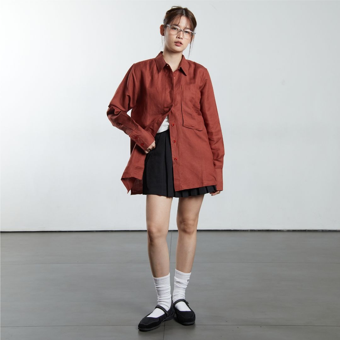 CINDRA BIG POCKET SHIRT BATA