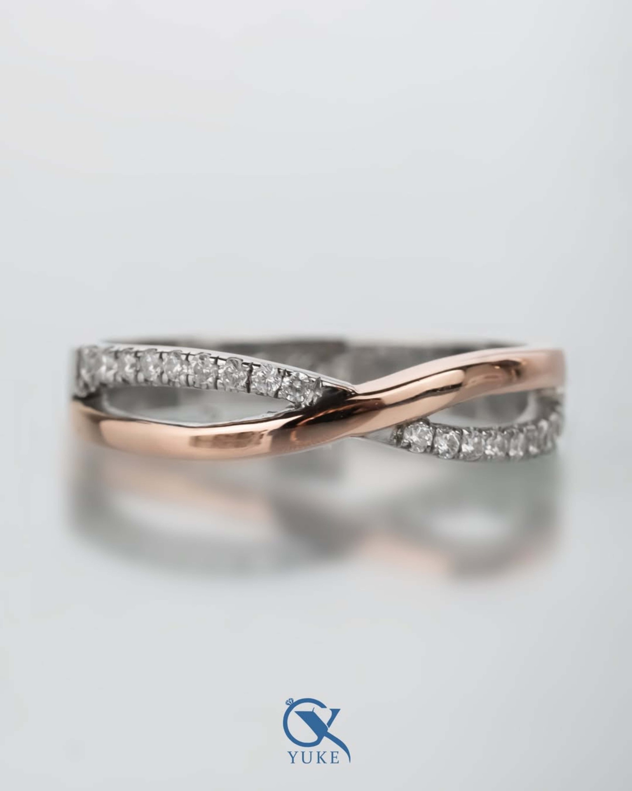 Yuke Jewelry - Cincin Kawin/Couple Bahan Emas - Perak - Palladium - Platinum Model NICESY Series
