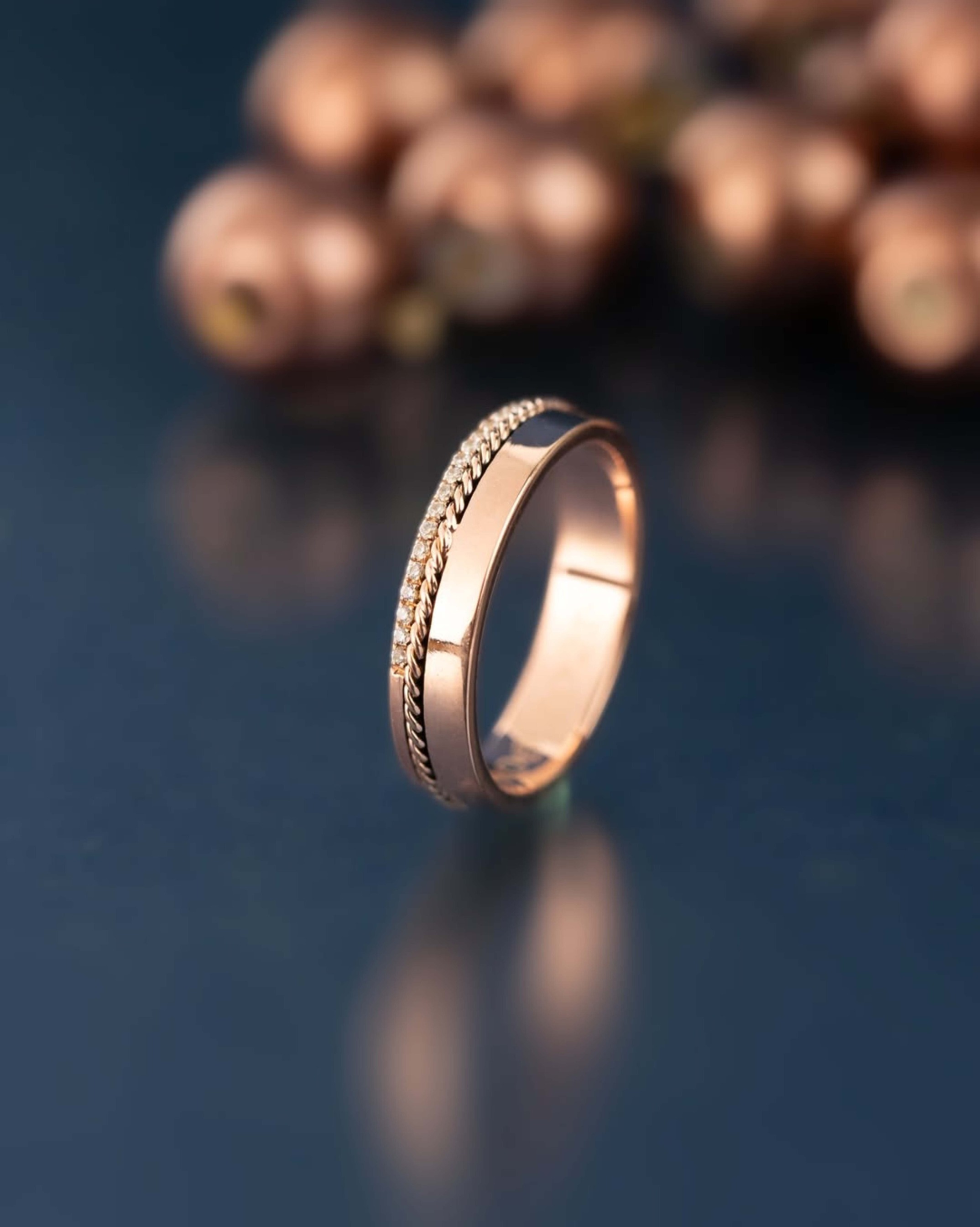 Yuke Jewelry - Cincin Kawin/Couple Bahan Emas - Perak - Palladium - Platinum Model EKAVIRA Series