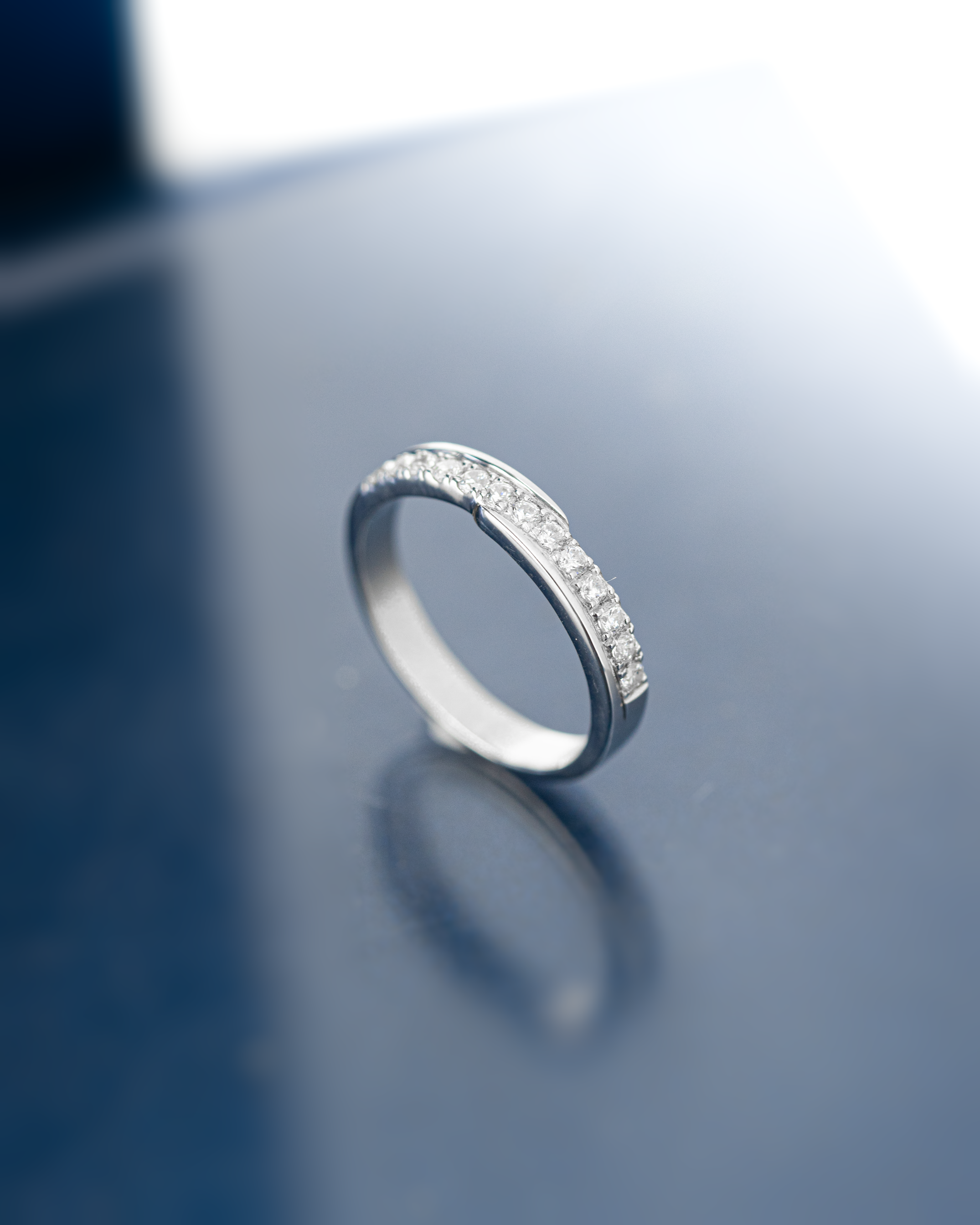 Yuke Jewelry - Cincin Kawin/Couple Bahan Emas - Perak - Palladium - Platinum Model QASWA Series