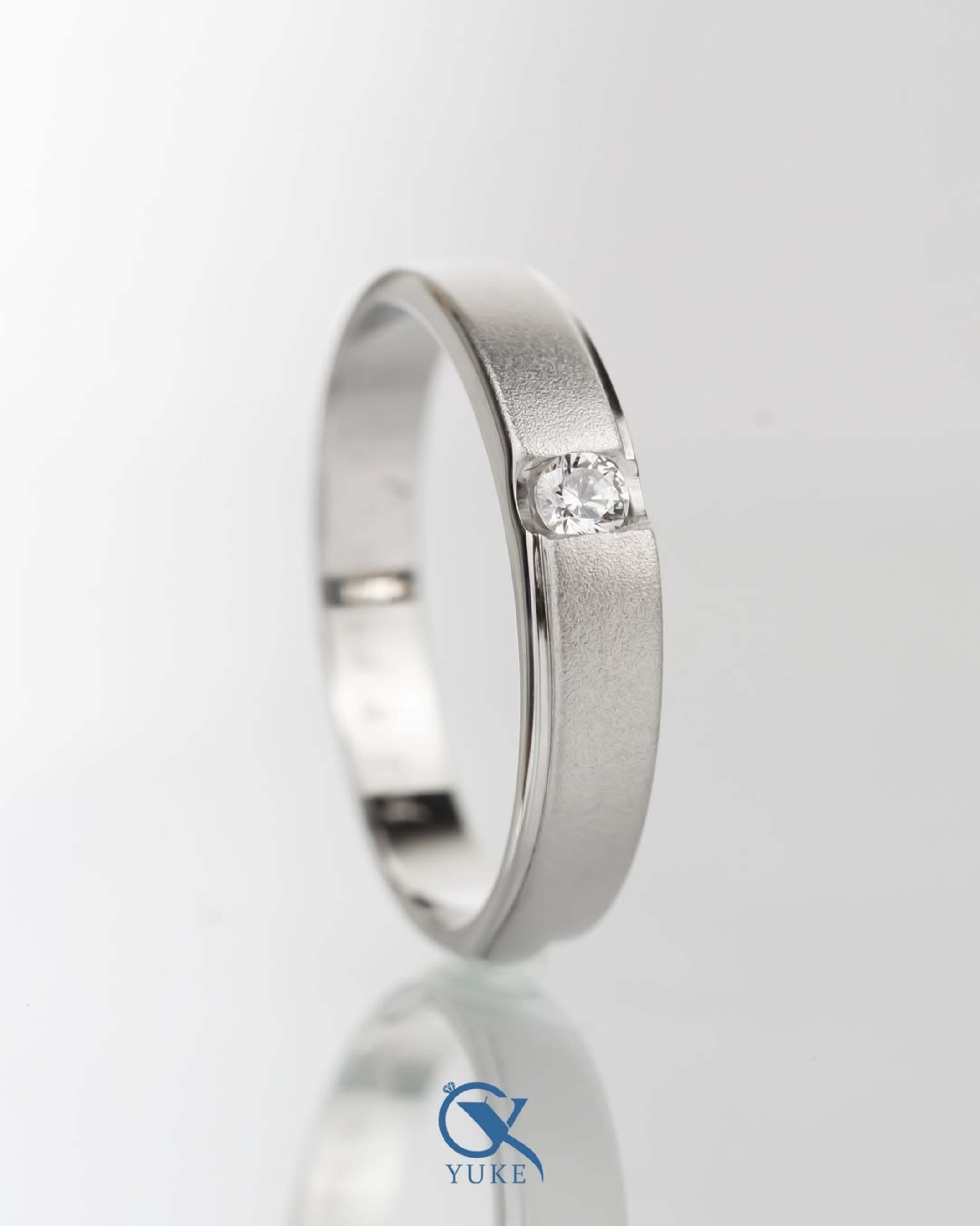 Yuke Jewelry - Cincin Kawin/Couple Bahan Emas - Perak - Palladium - Platinum Model ZUMI Series