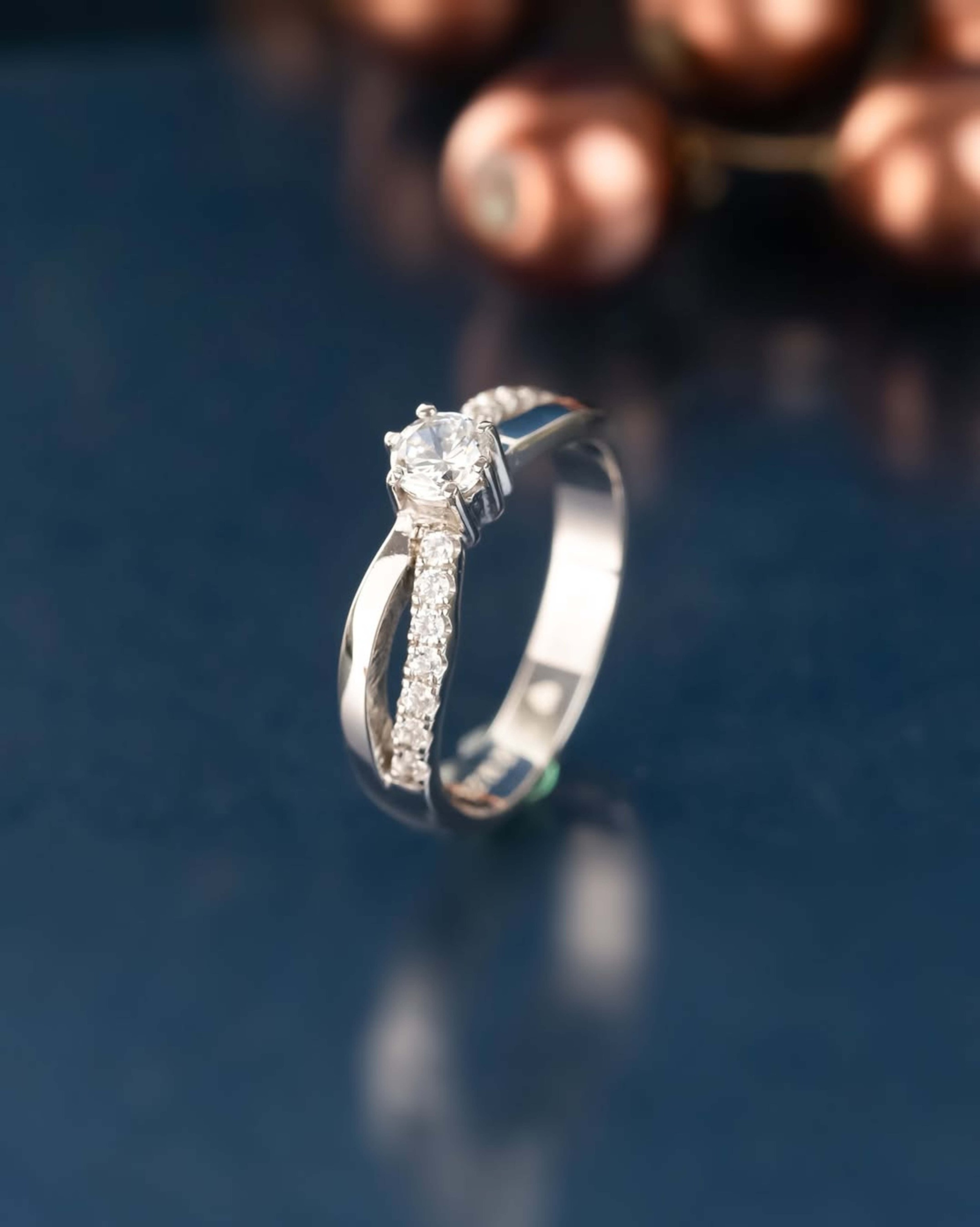 Yuke Jewelry - Cincin Kawin/Couple Bahan Emas - Perak - Palladium - Platinum Model FELIXA Series