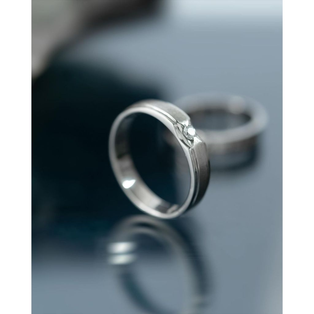 Yuke Jewelry - Cincin Kawin/Couple Bahan Emas - Perak - Palladium - Platinum Model KASTARA Series