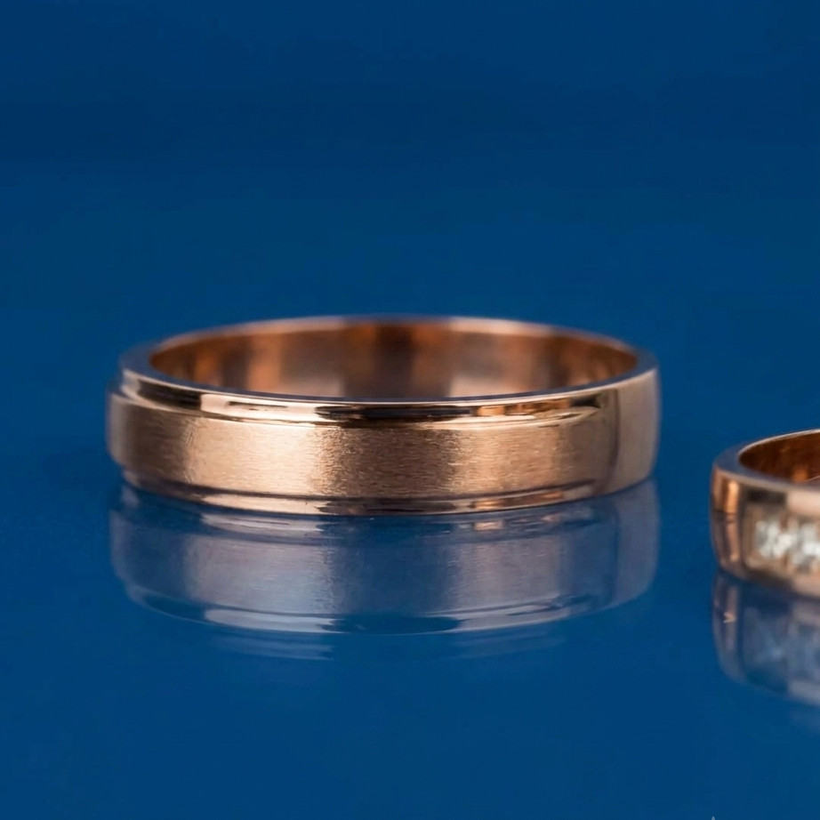 Yuke Jewelry - Cincin Single Pria Bahan Emas - Perak - Palladium - Platinum Model YUMA Series