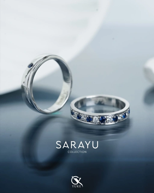 Image of Cincin Kawin Cincin Couple Bahan Perak Cincin Nikah Cincin Lamaran Sarayu Series