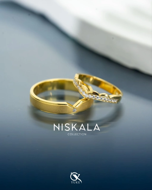 Image of Cincin Kawin Cincin Couple Bahan Perak Cincin Nikah Cincin Lamaran Niskala Series