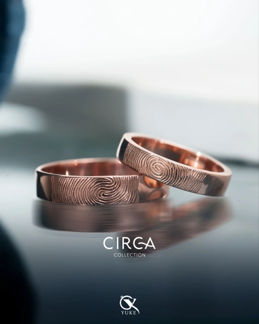 Image of Cincin Kawin Cincin Couple Bahan Perak Cincin Nikah Cincin Lamaran Circa Series