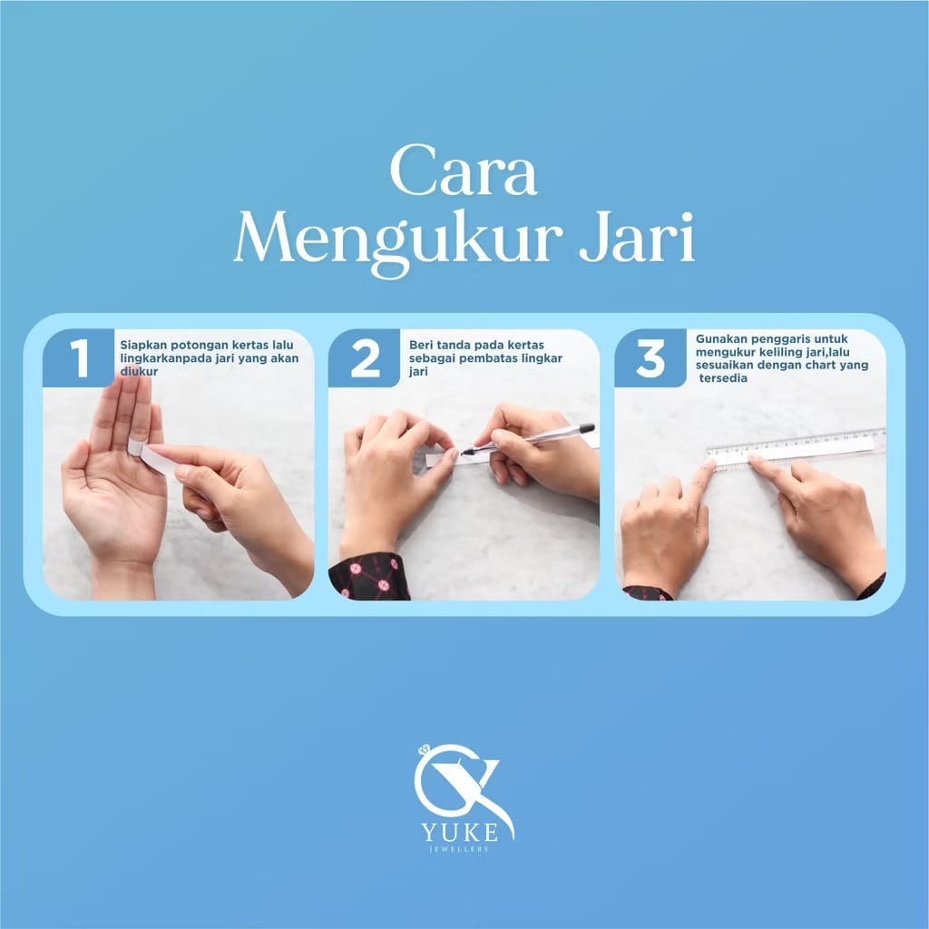 Yuke Jewelry - Cincin Single Pria Bahan Emas - Perak - Palladium - Platinum Model MAEVE Series