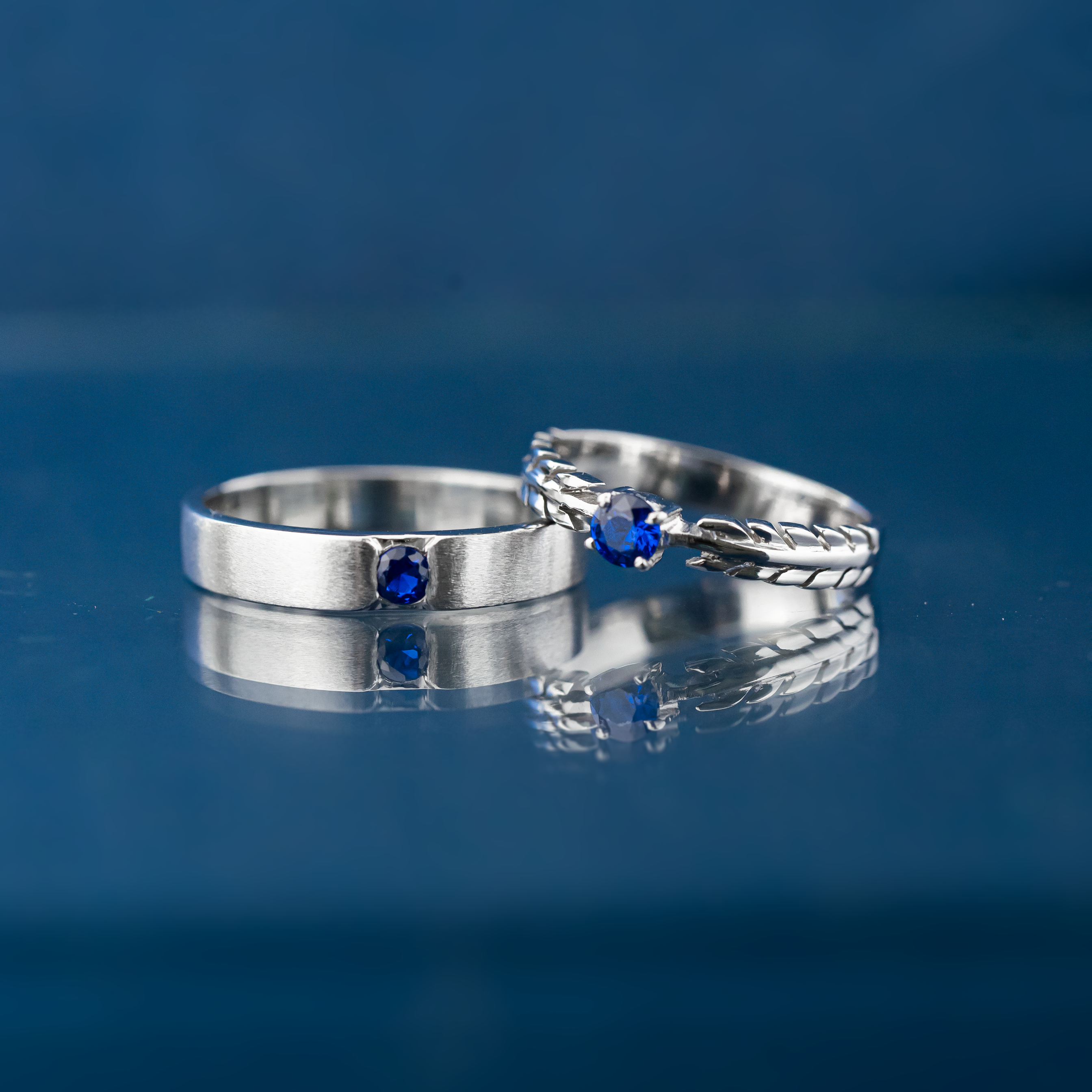 Yuke Jewelry - Cincin Kawin/Couple Bahan Emas - Perak - Palladium - Platinum Model HYUNA Series