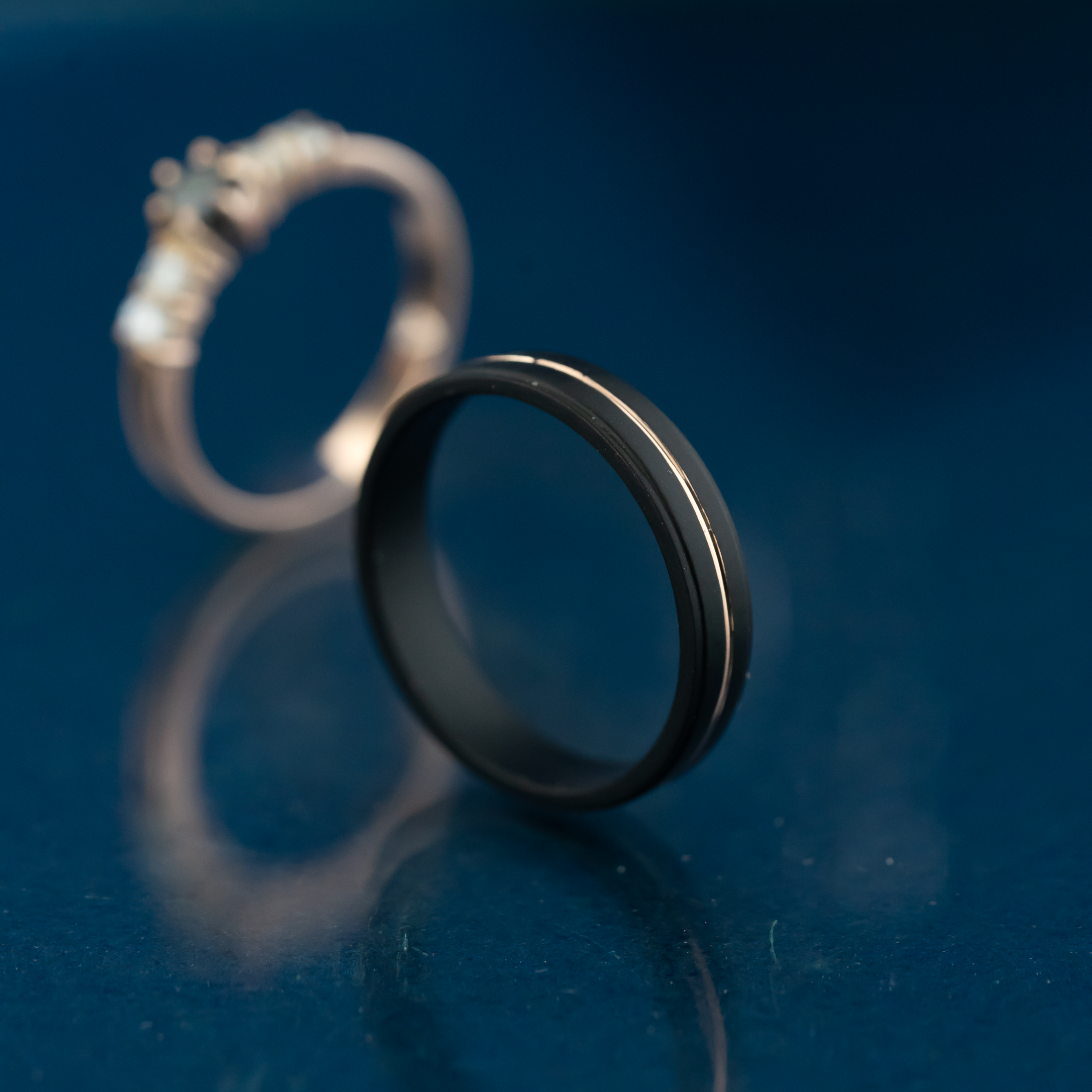 Yuke Jewelry - Cincin Kawin/Couple Bahan Emas - Perak - Palladium - Platinum Model GALATEA Series