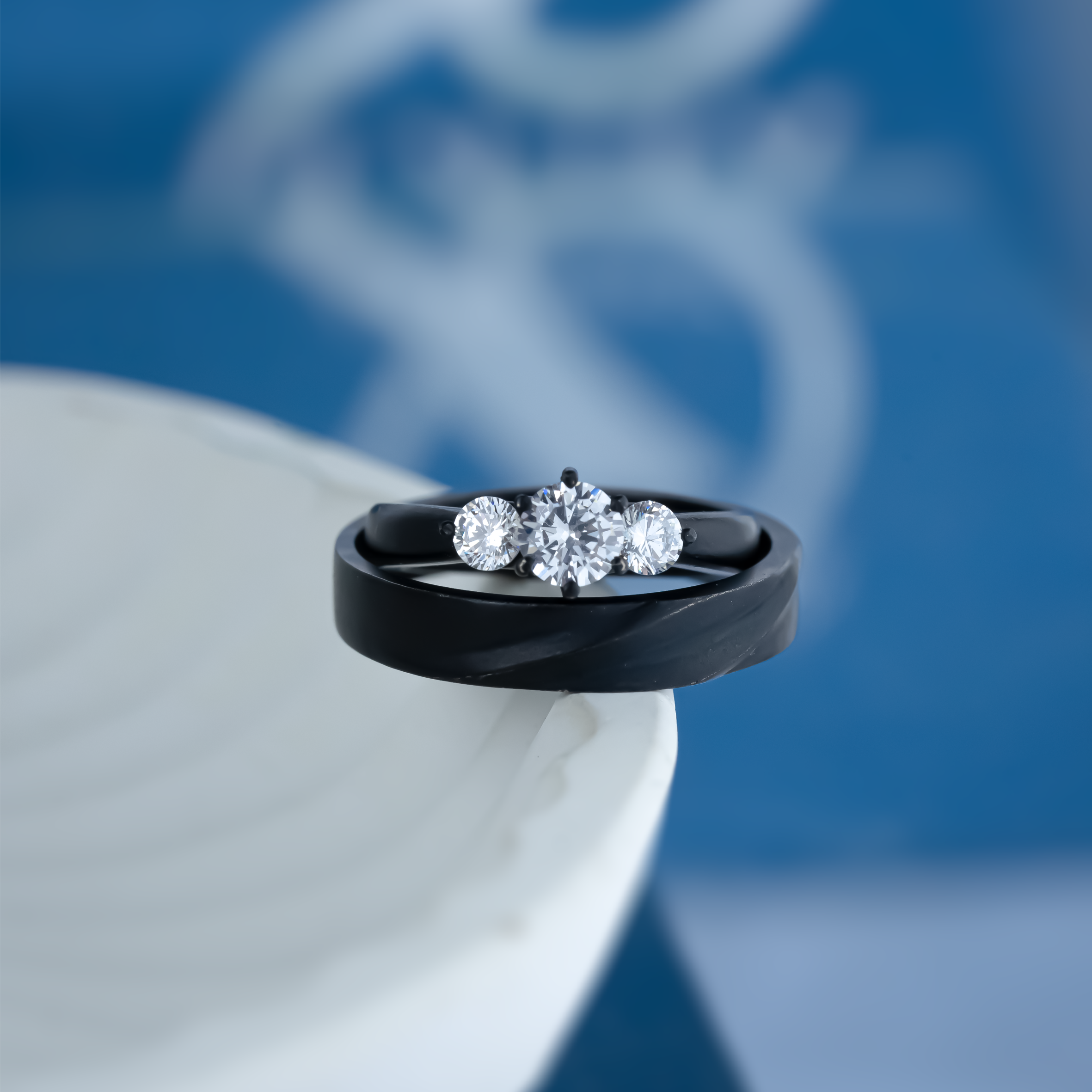 Yuke Jewelry - Cincin Kawin/Couple Bahan Emas - Perak - Palladium - Platinum Model FAYRE Series