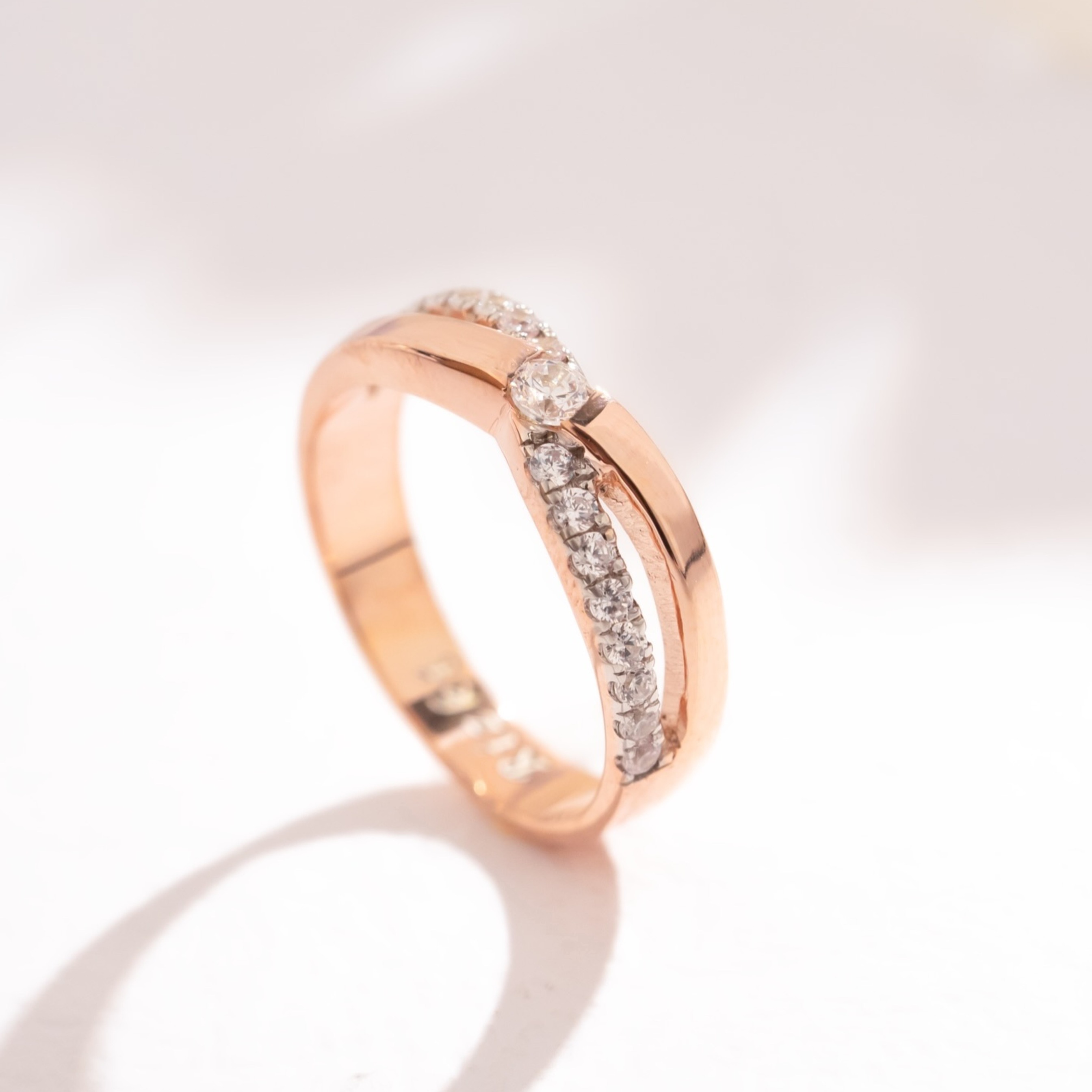 Yuke Jewelry - Cincin Kawin/Couple Bahan Emas - Perak - Palladium - Platinum Model SELENE Series