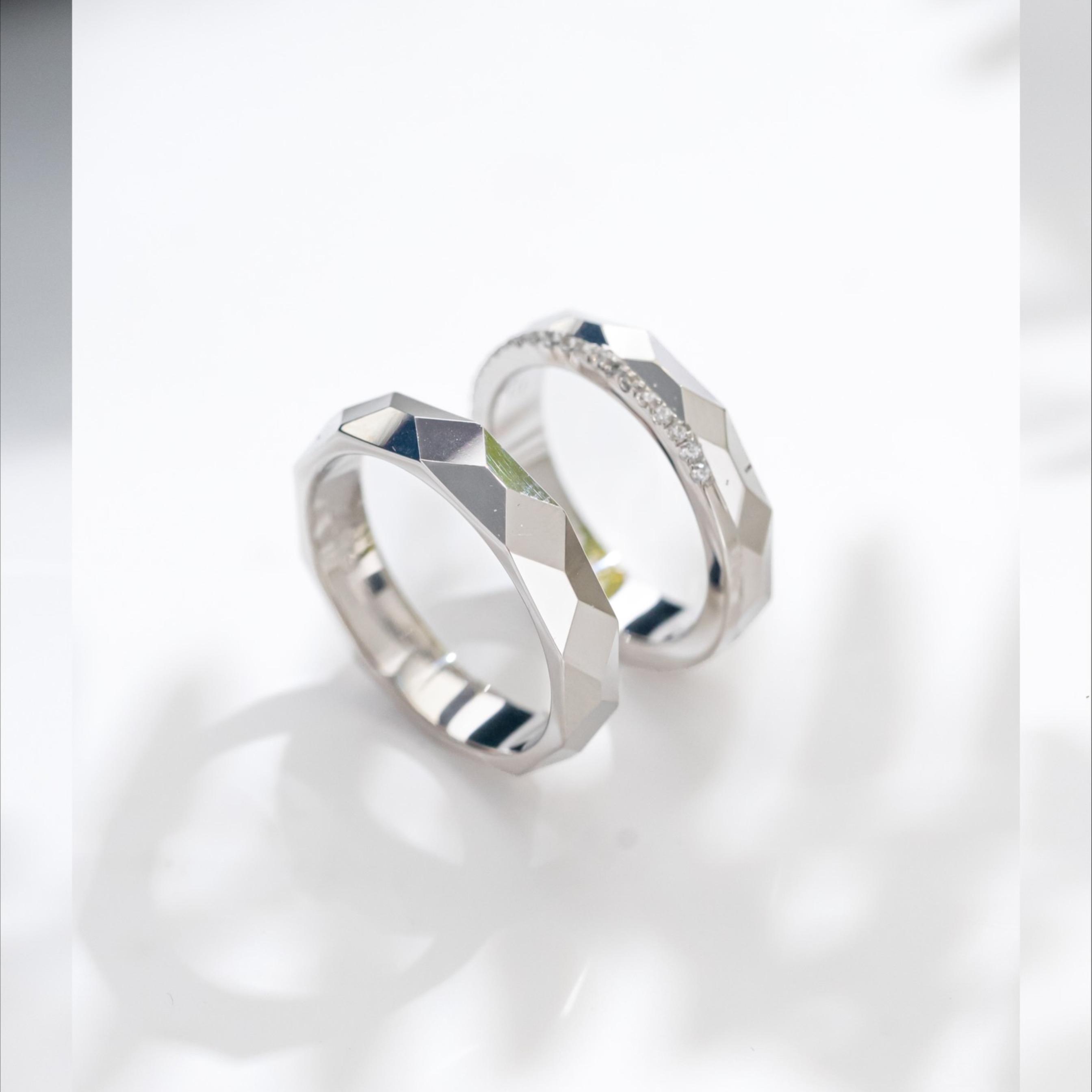 Yuke Jewelry - Cincin Kawin/Couple Bahan Emas - Perak - Palladium - Platinum Model KAIA Series