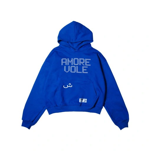 Image of Boxy Hoodie Kareem Blue