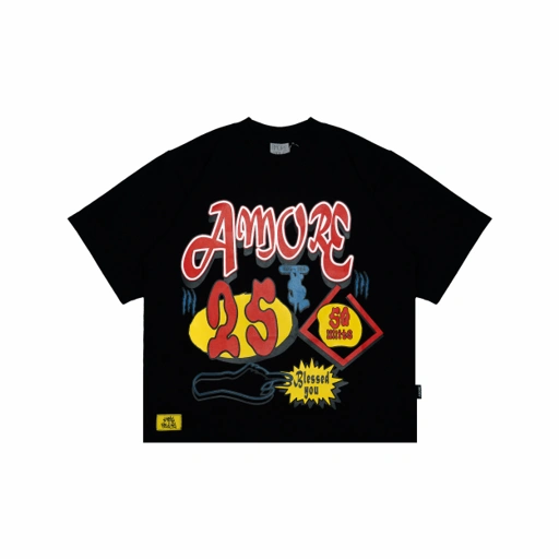 Image of Tshirt Boxy Dollars Black