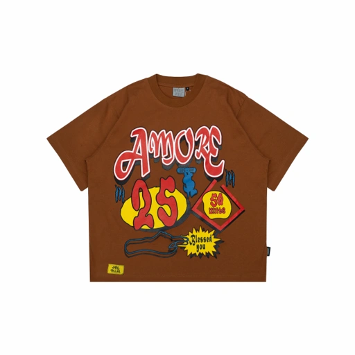 Image of Tshirt Boxy Dollars Brown