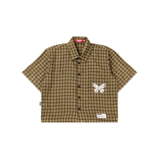 Image of BOXY SHIRT PLAID BUTTERFLY BURBERRY