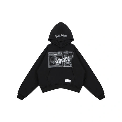 Image of Amorevole - Mr.X Black Hoodie