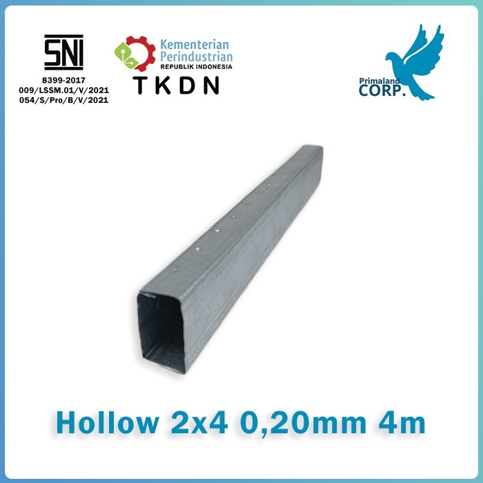 HOLLOW 2X4 - 0,20 MM (4 METER)