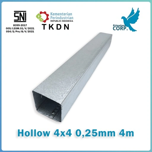 Image of HOLLOW 4X4 - 0,25 MM 4 METER